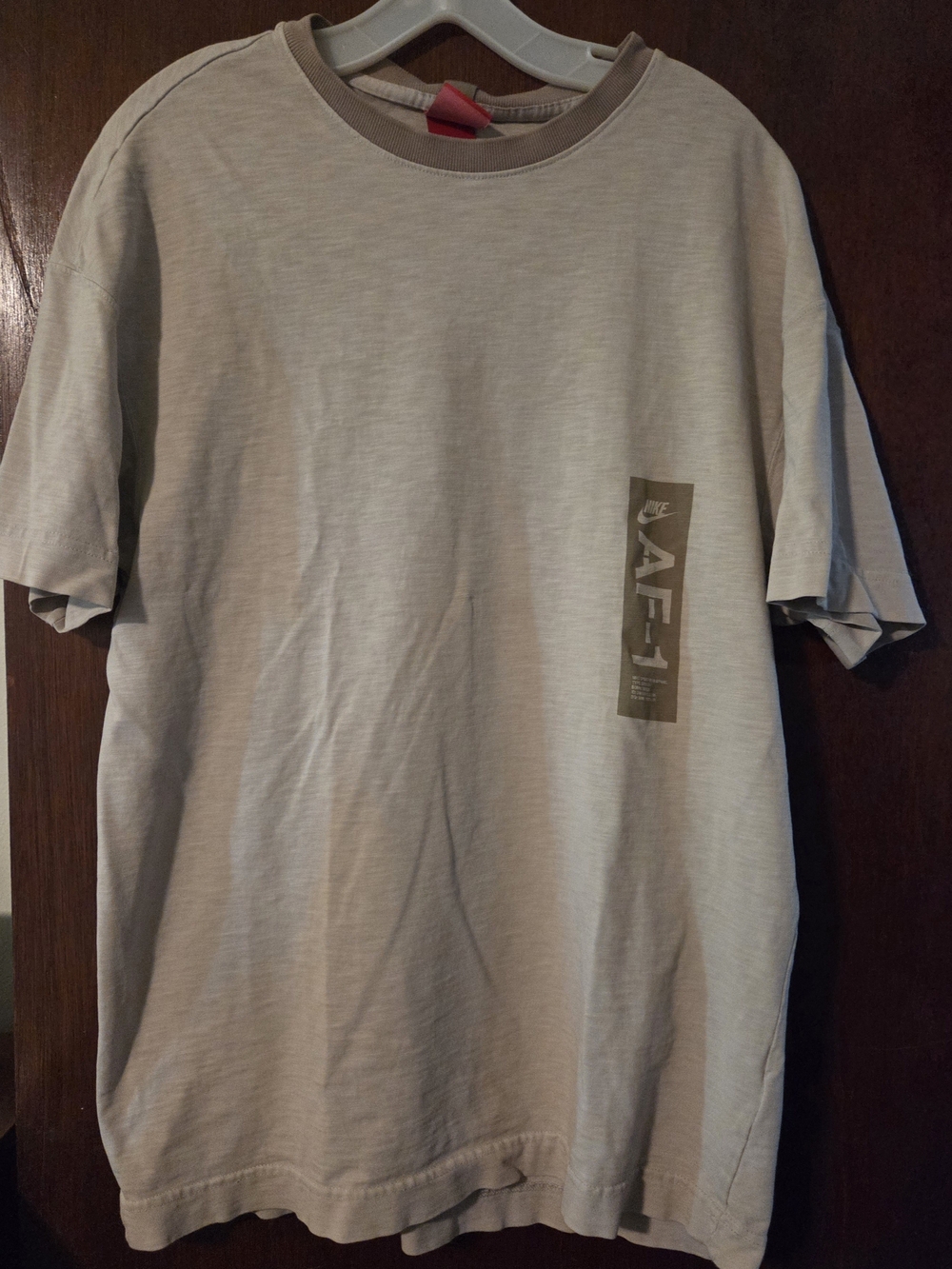 Nike Beige AAF-1 Short Sleeve Tee